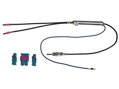 Antenneadapter Forstærket DIN (Han)>2xFakra(Han)